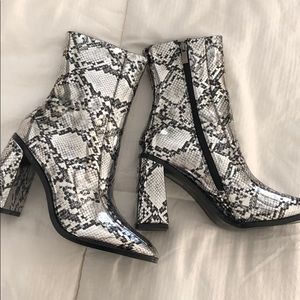 Animal Print Booties size 7